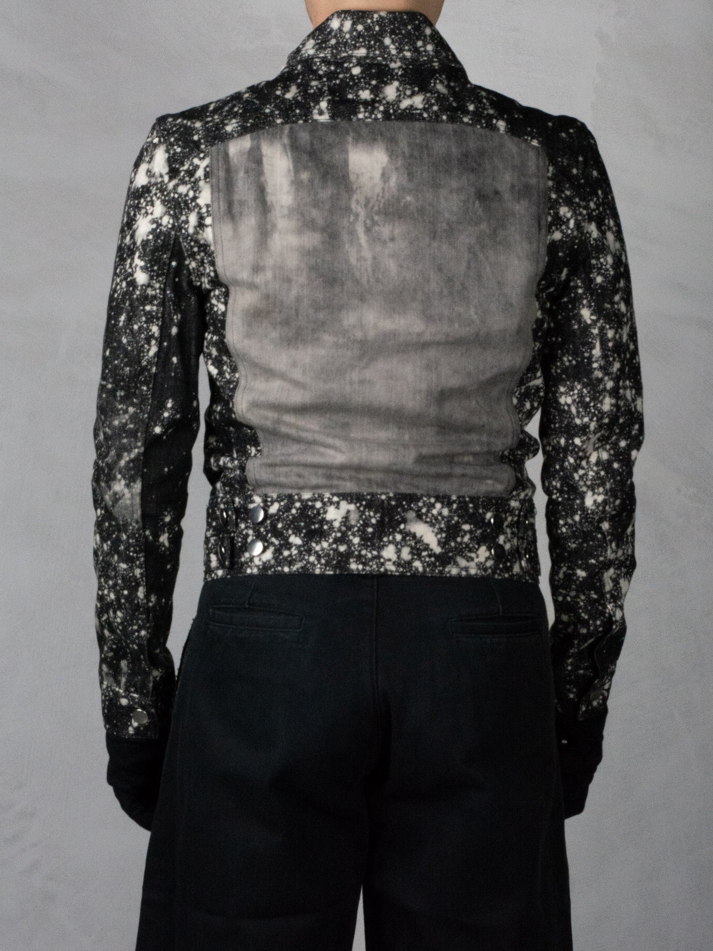 Gosha Rubchinskiy - A/W 2012 - splatter denim jacket - size S
