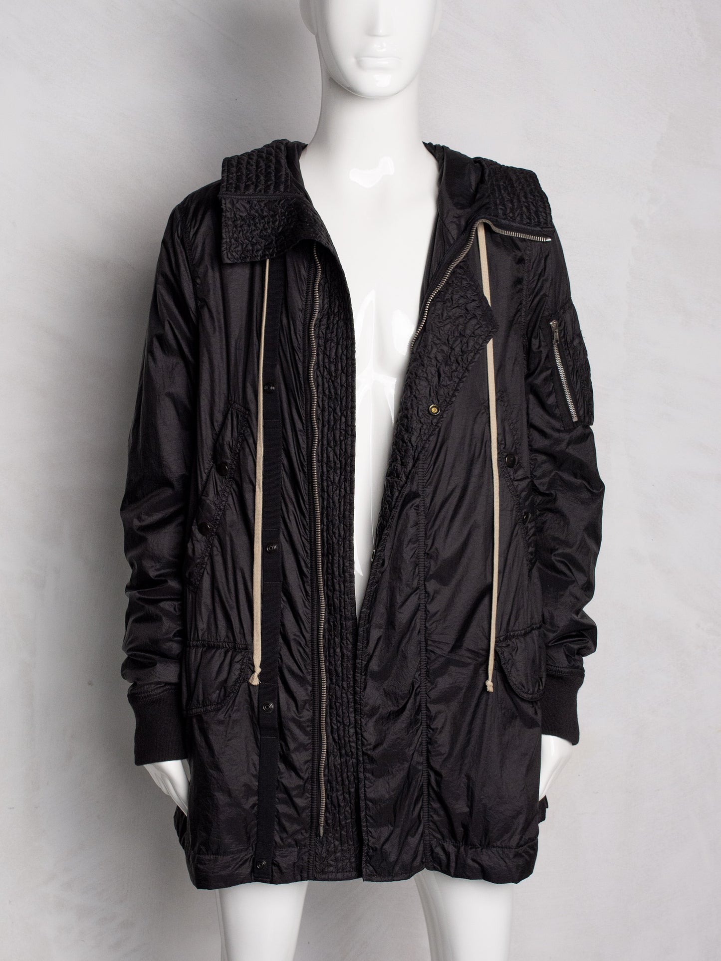 Rick Owens DRKSHDW A/W 2015 nylon parka - men's size S