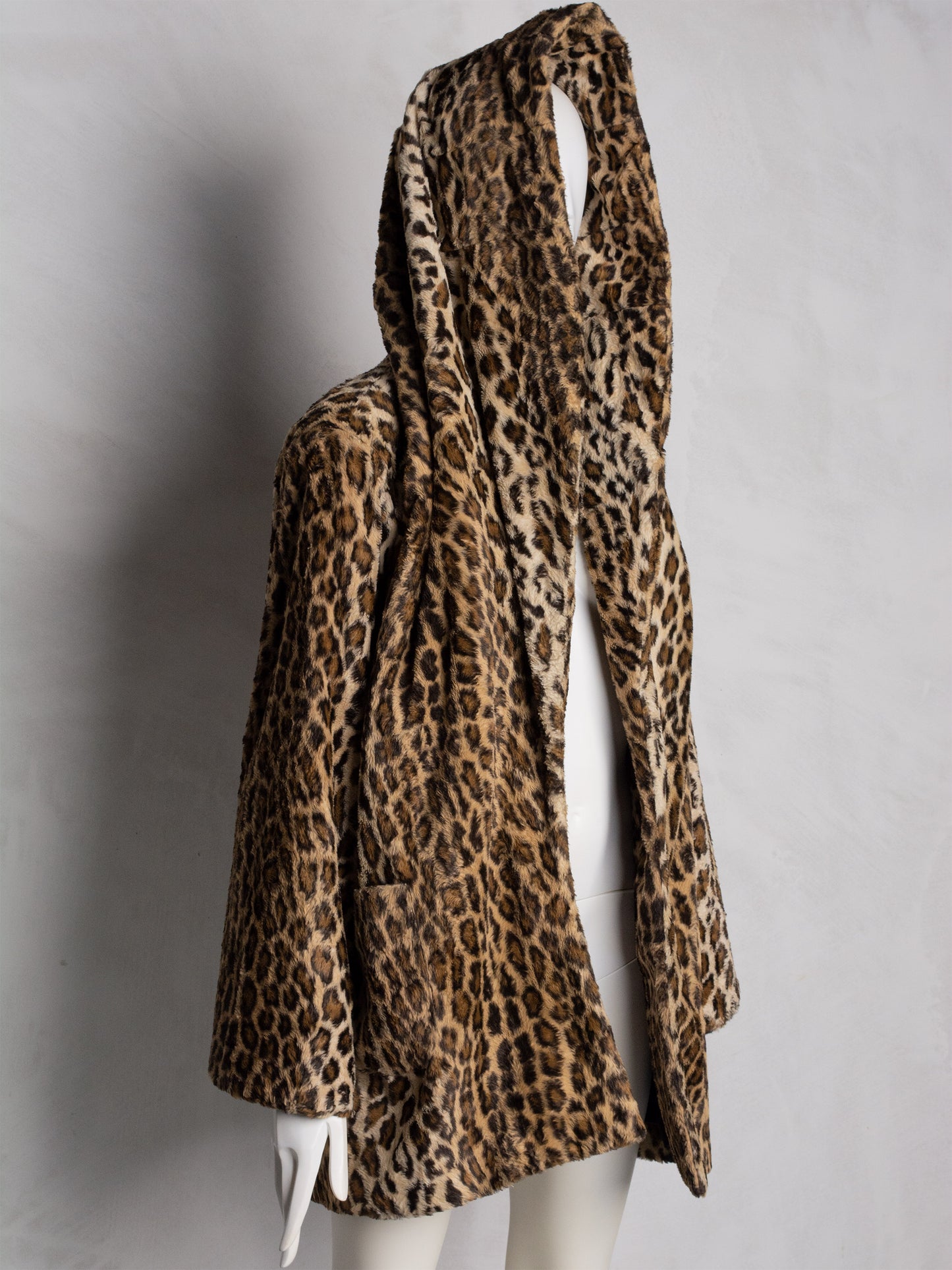 OMO Norma Kamali - (vintage) - leopard faux fur coat