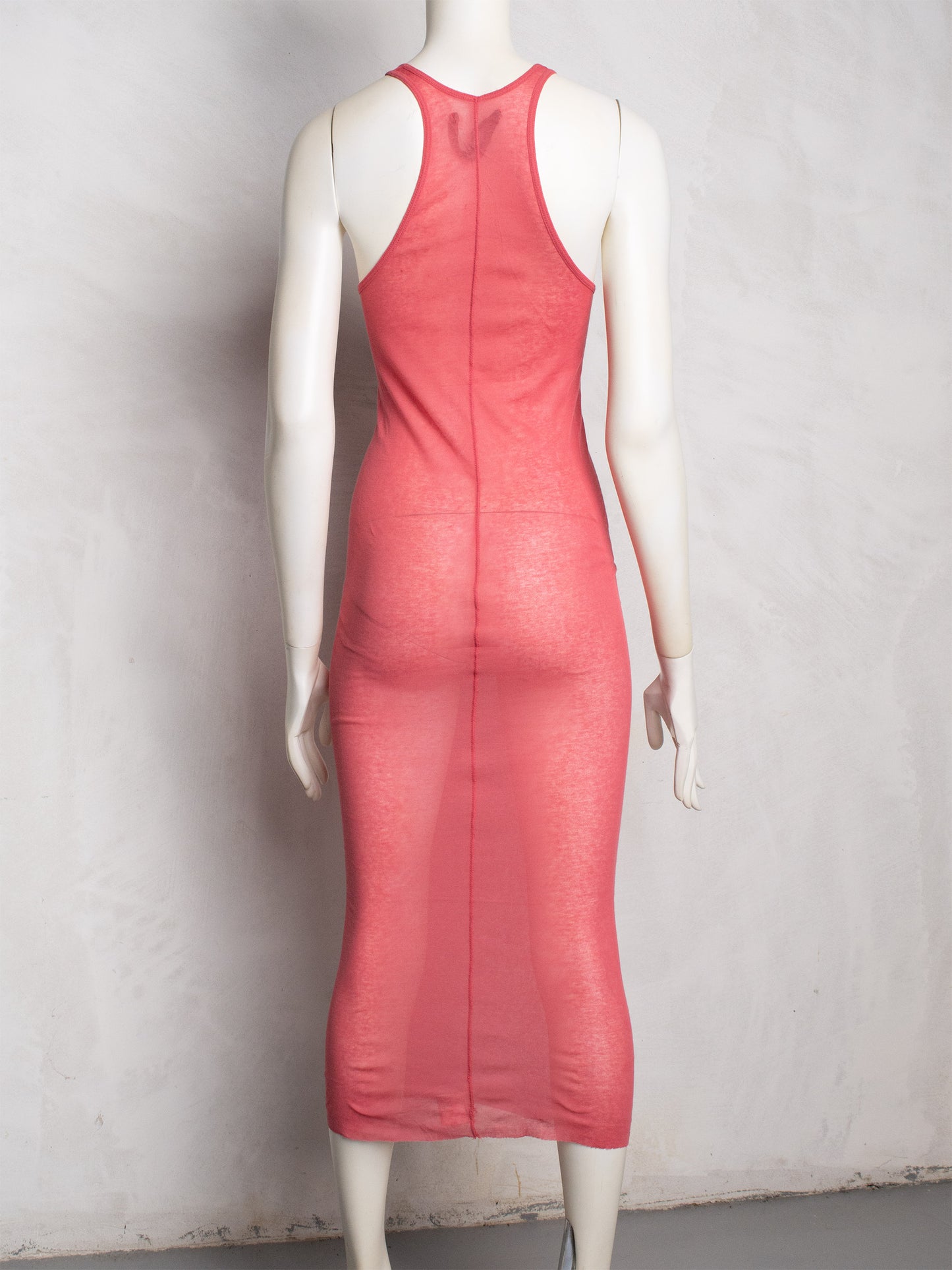 Rick Owens S/S 2005 "Scorpio" semi-transparent maxi dress - size 44IT