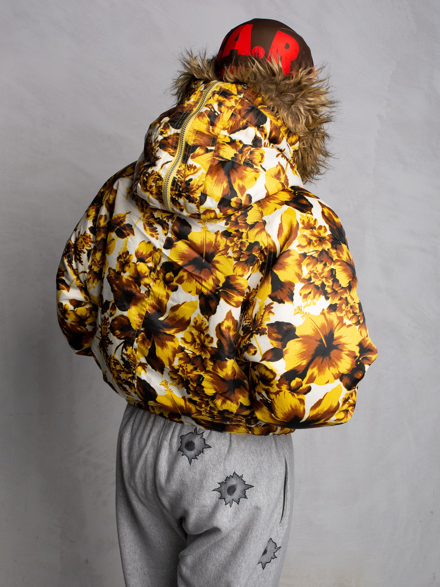 adidas Originals by Jeremy Scott - A/W 2013 - Golden Flower Down Jacket - size M