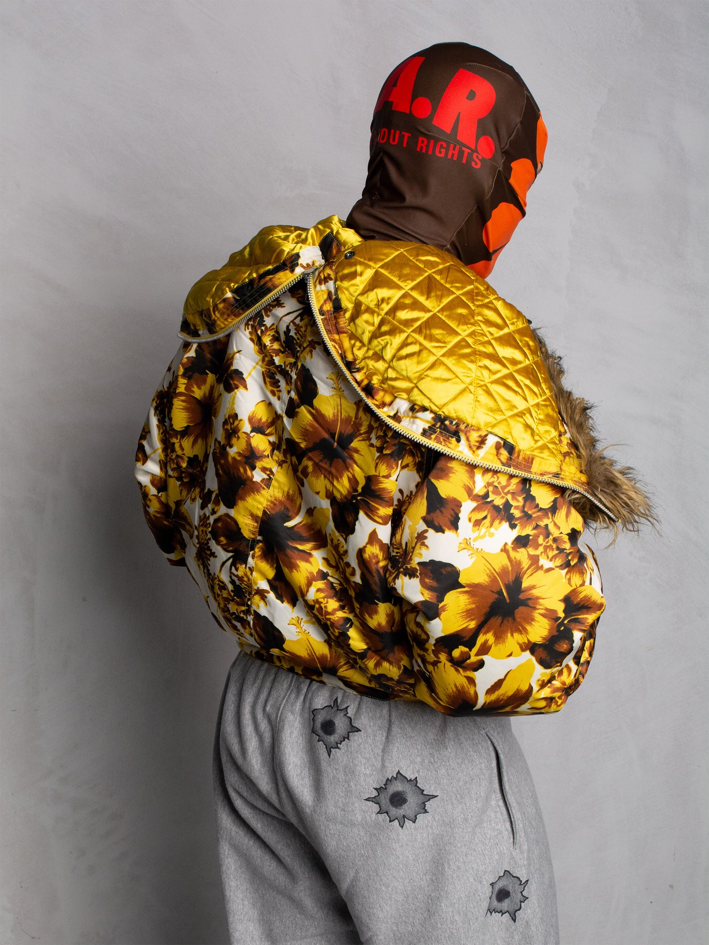 adidas Originals by Jeremy Scott - A/W 2013 - Golden Flower Down Jacket - size M