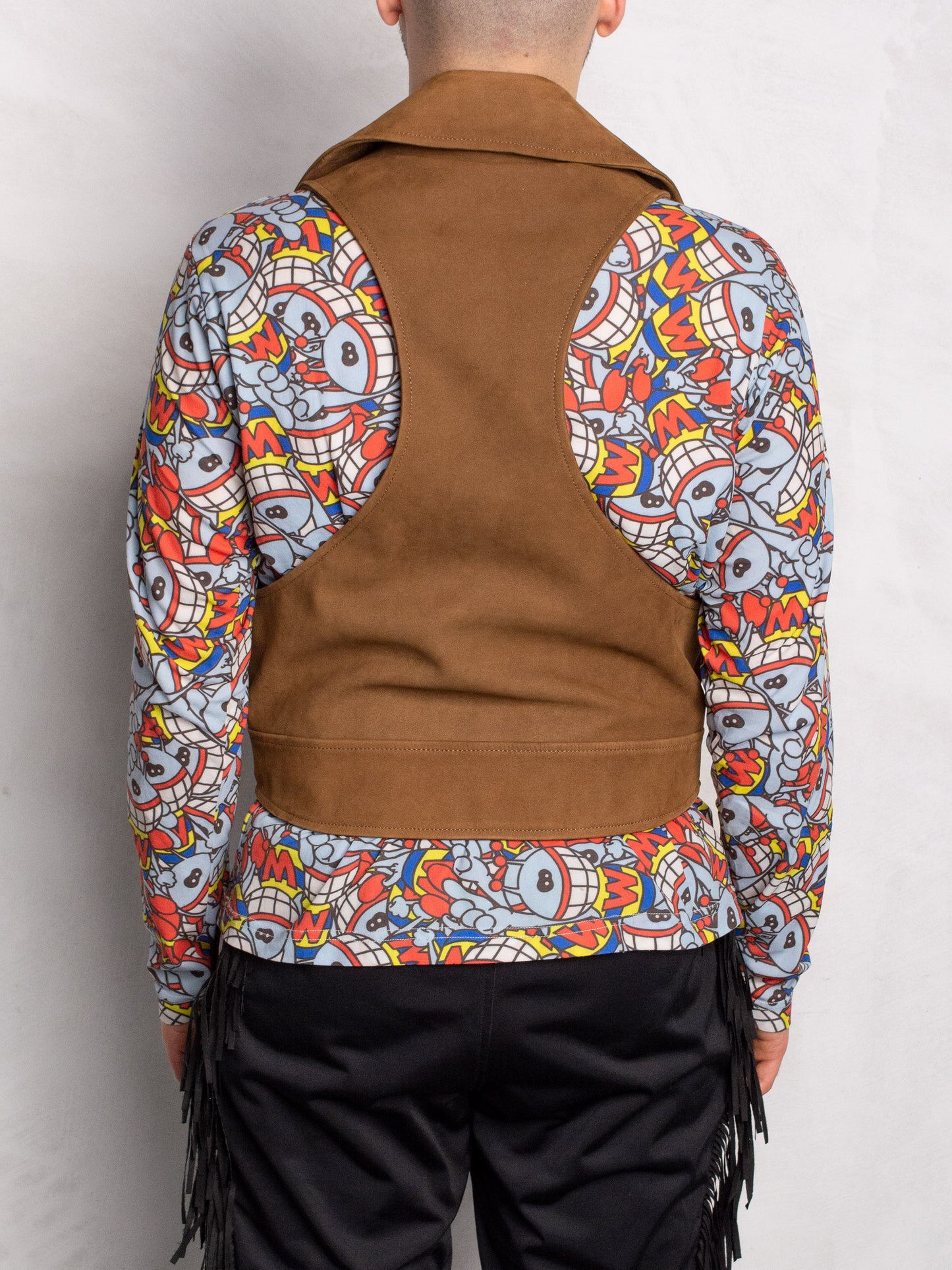 PHENOMENON - S/S 2010 - buffalo leather biker vest - size M