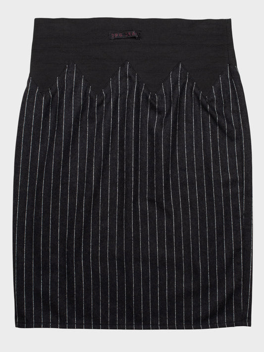 JPG.Jean's - (vintage) - pinstriped wool skirt - size 42