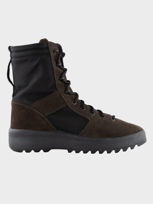 YEEZY Season 7 (2018) - Thick Suede and Nylon Military Boot (Oil) - size 42