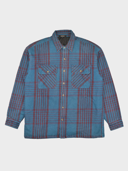 YEEZY Season 5 (2017) - classic oversized check flannel overshirt - size S