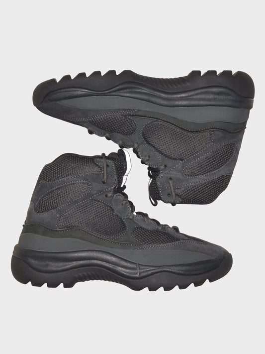 YEEZY Season 6 (2018) - Thick Suede, Mesh and Nubuck Desert Boot (Graphite) - size 43