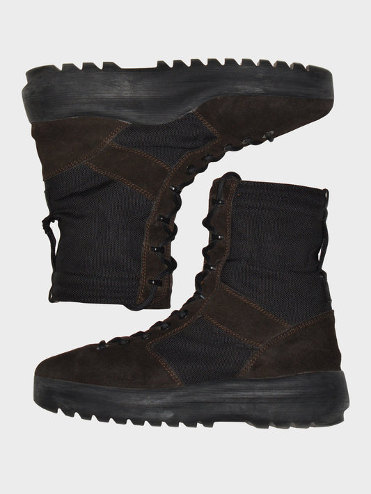 YEEZY Season 3 (2016) - Thick Suede and Nylon Military Boot (Onyx Shade) - size 42