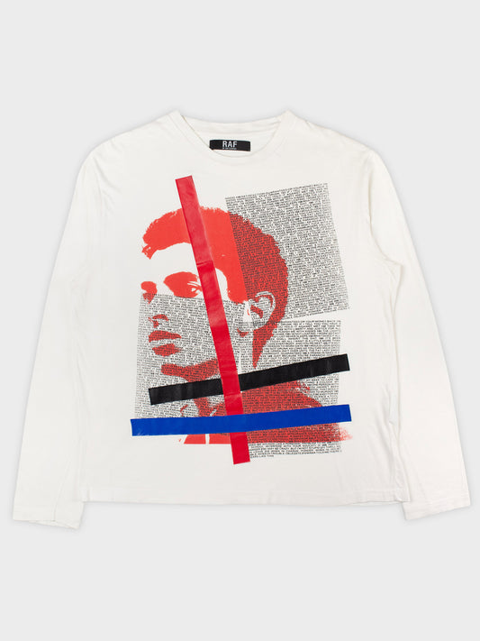 RAF by Raf Simons - S/S 2008 - graphic long-sleeve t-shirt - size M