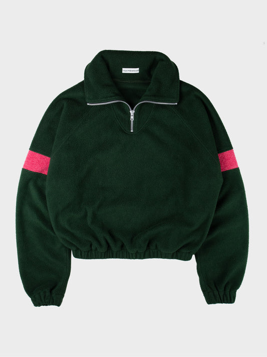 Gosha Rubchinskiy - S/S 2018 - half-zip fleece (green) - size XS