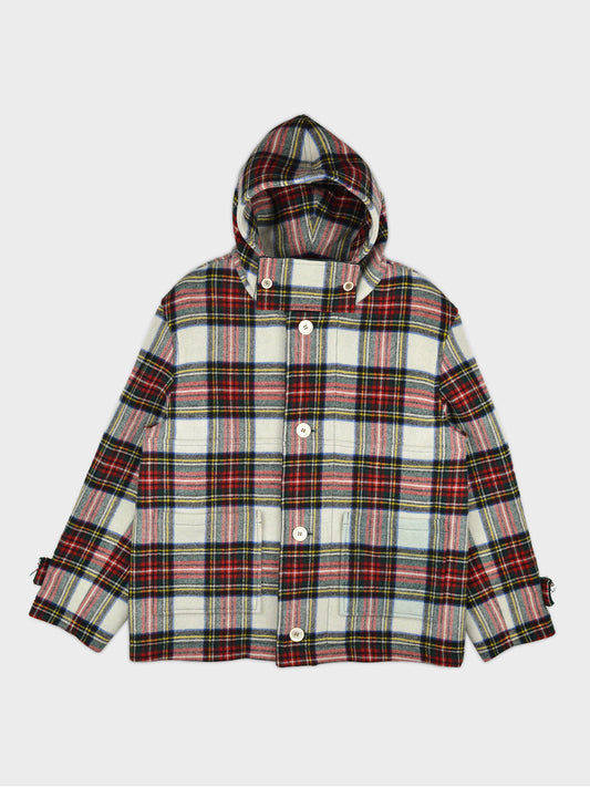Gosha Rubchinskiy - A/W 2015 - check wool short coat - size M