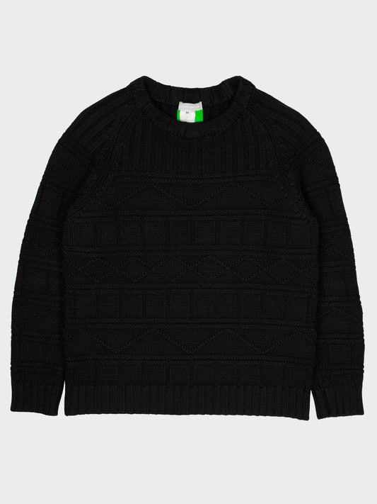 Gosha Rubchinskiy - A/W 2012 - intarsia knit sweater (black) - size M