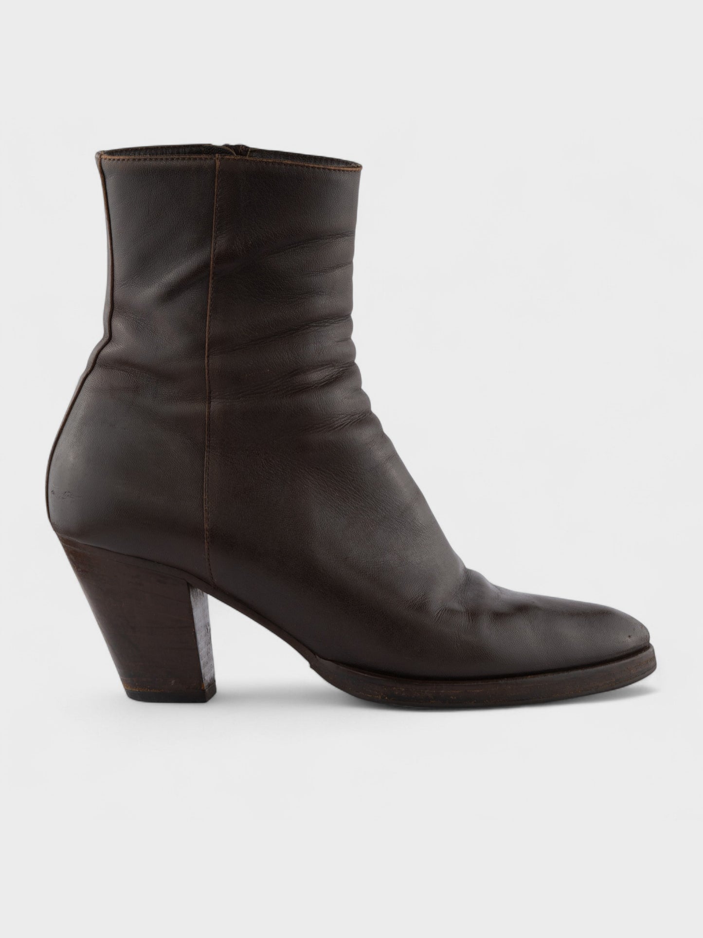 A.F.Vandevorst - nappa leather ankle boots (brown) - size 41