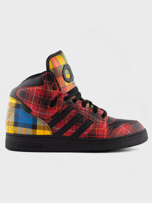 Q23667 adidas Originals by Jeremy Scott JS Instinct Hi "Plaid"