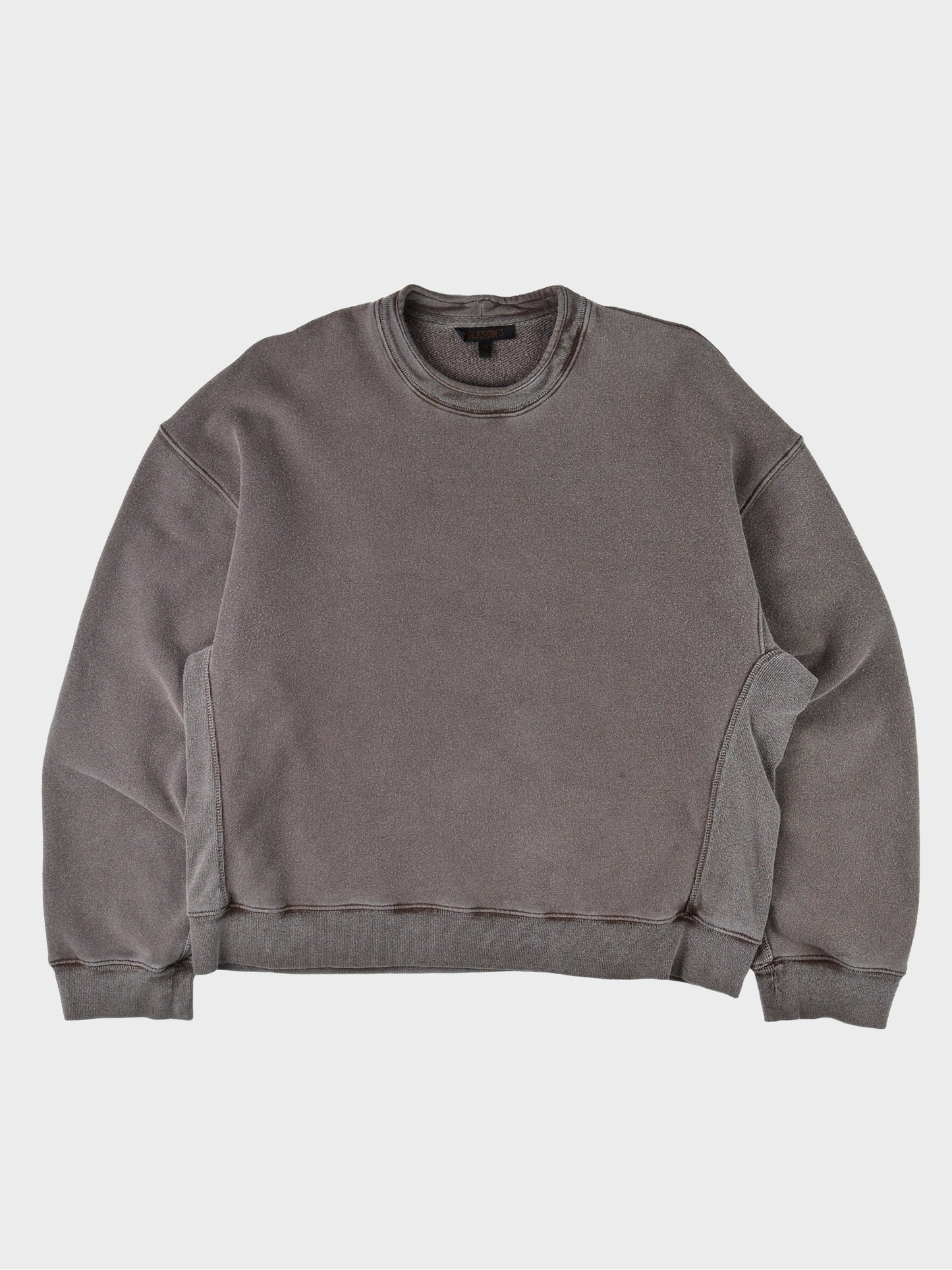YEEZY Season 3 (2016) - Ribbed Crew Sweat (Onyx Earth) - size XS