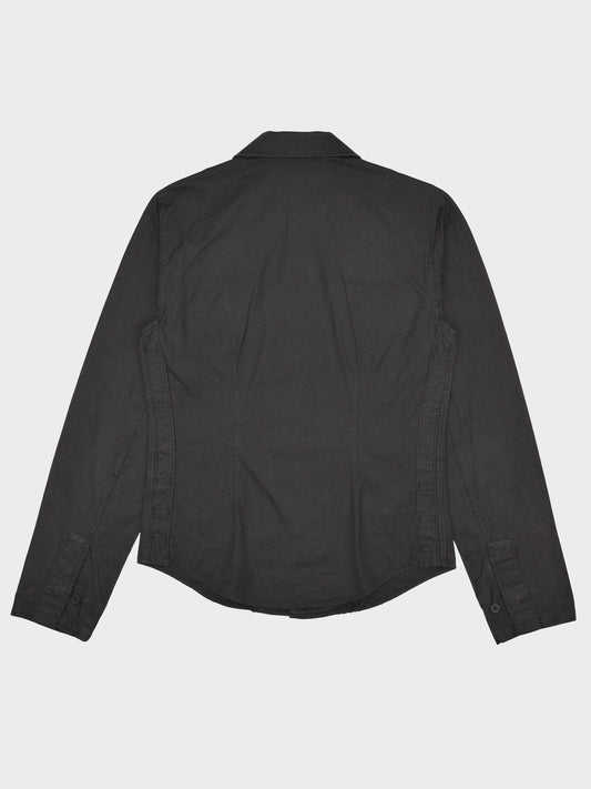 Gucci - S/S 1999 - thick cotton military shirt - size 38