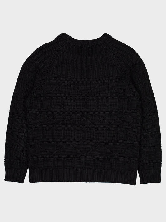 Gosha Rubchinskiy - A/W 2012 - intarsia knit sweater (black) - size M