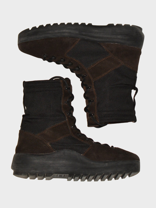 YEEZY Season 3 (2016) - Thick Suede and Nylon Military Boot (Onyx Shade) - size 42
