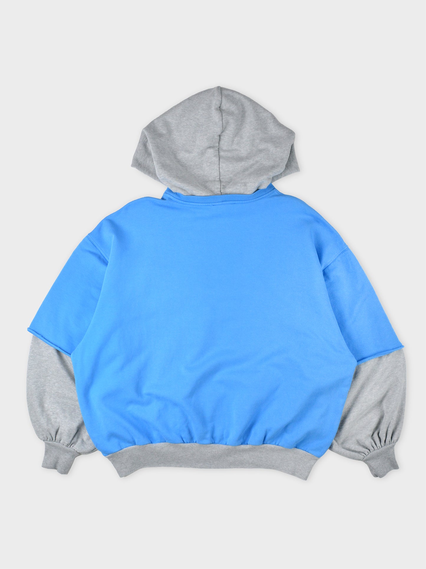 Gosha Rubchinskiy - S/S 2018 - combo hoodie (blue) - size M