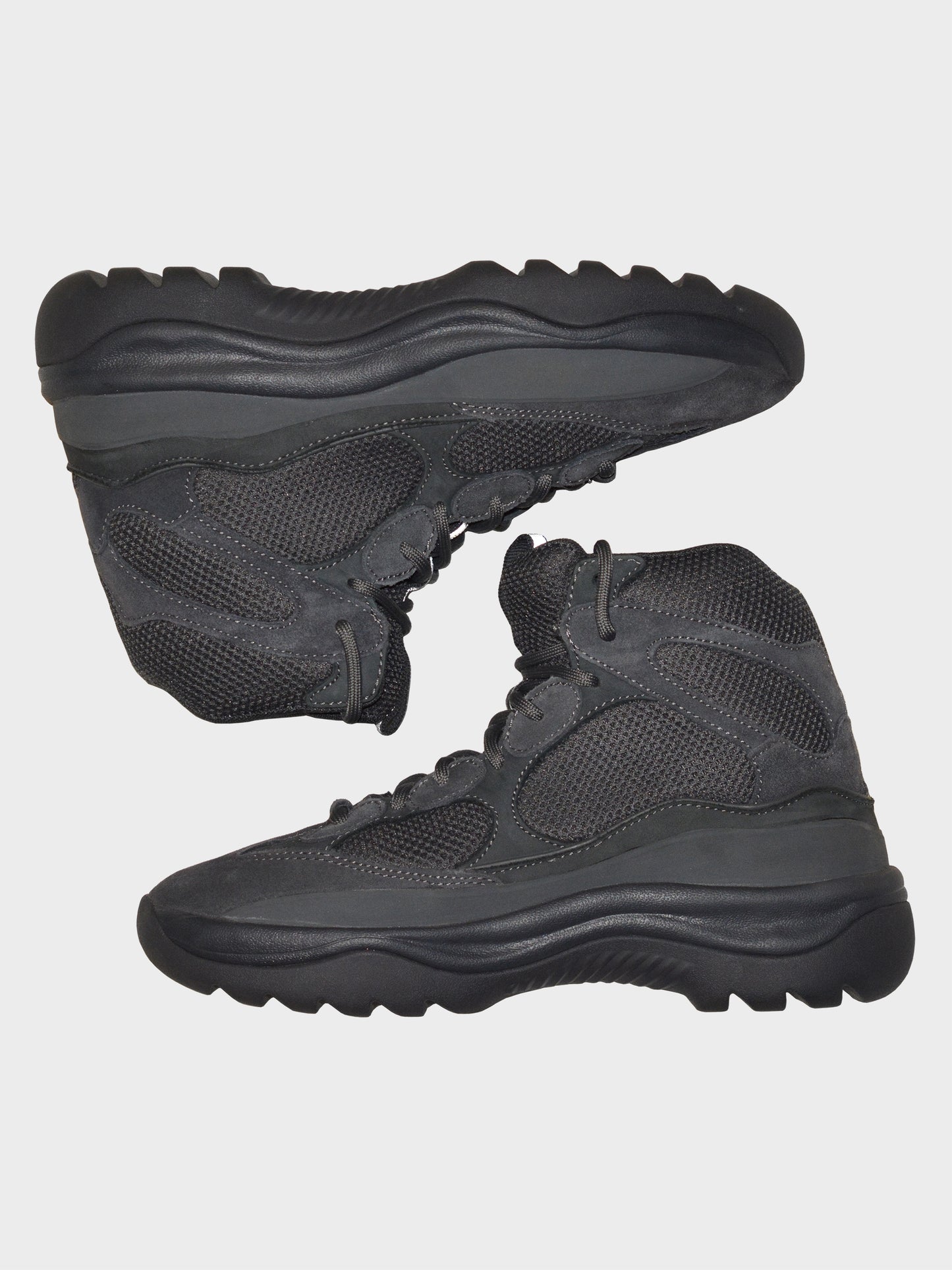 YEEZY Season 6 (2018) - Thick Suede, Mesh and Nubuck Desert Boot (Graphite) - size 43