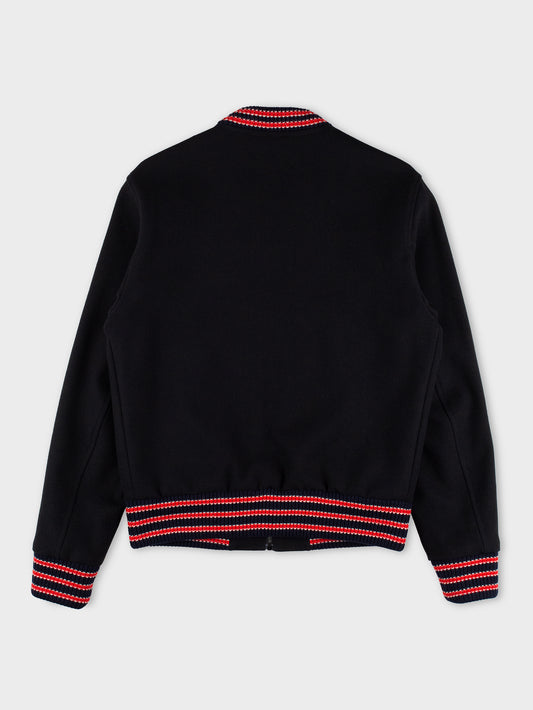 Gucci - Cruise 2018 - Bumble Bee embroidered wool college jacket - size 48