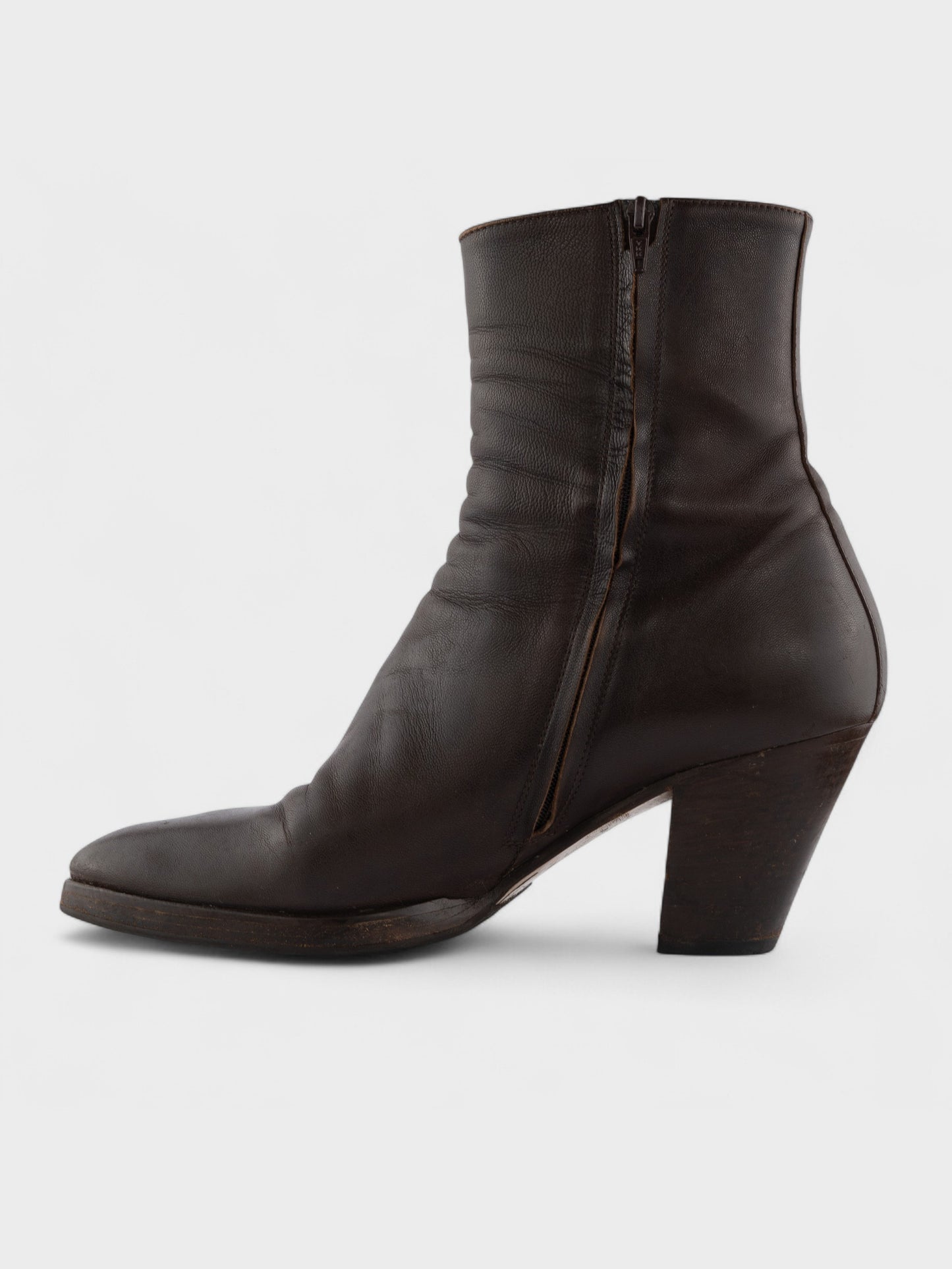 A.F.Vandevorst - nappa leather ankle boots (brown) - size 41