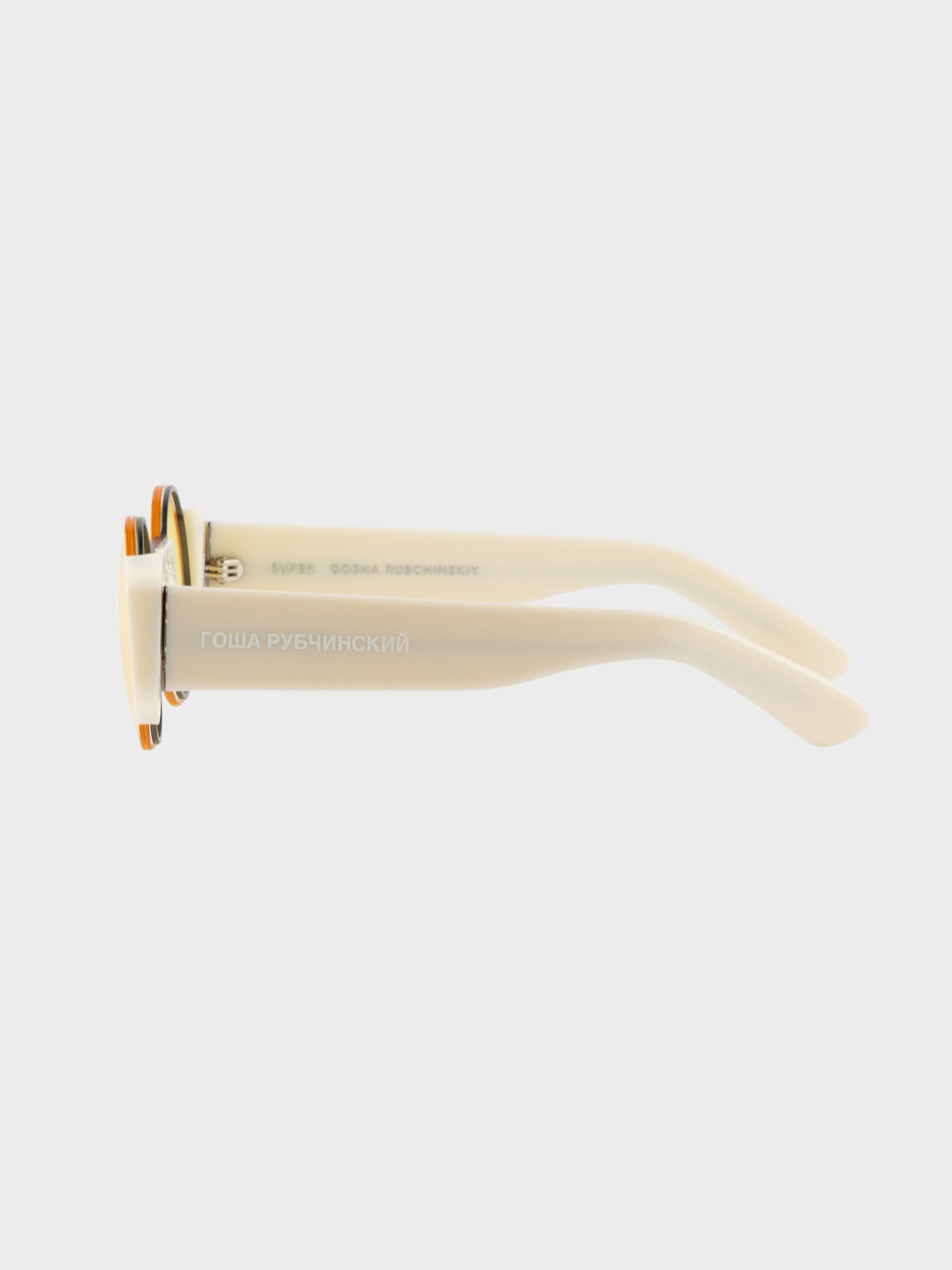 SUPER by Retrosuperfuture X Gosha Rubchinskiy - S/S 2017 - 0AQ sunglasses (white/yellow)