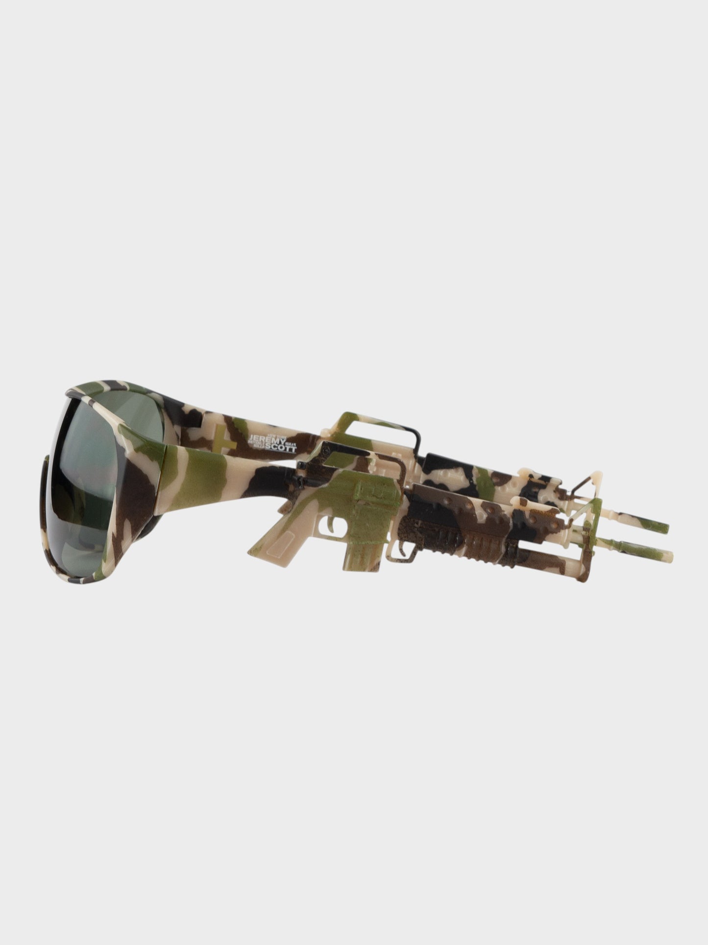 Linda Farrow X Jeremy Scott - S/S 2013 - army sunglasses (green camo)