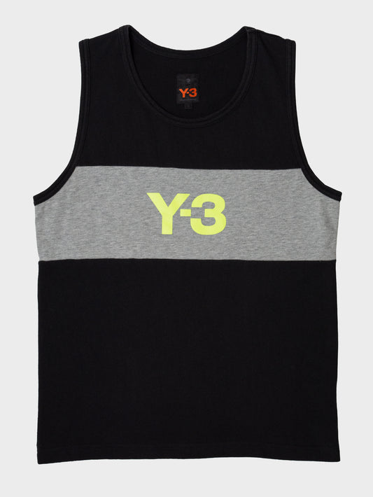Y-3 - S/S 2004 - logo tank top (black) - men's size L