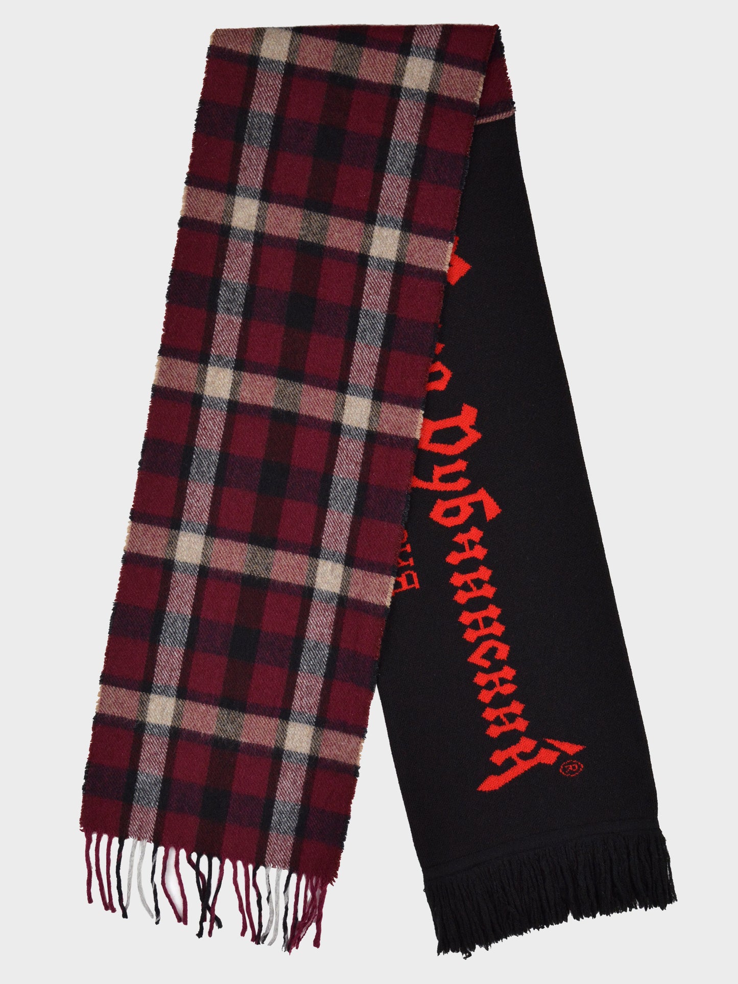 Gosha Rubchinskiy - A/W 2017 - hybrid scarf (black/red)