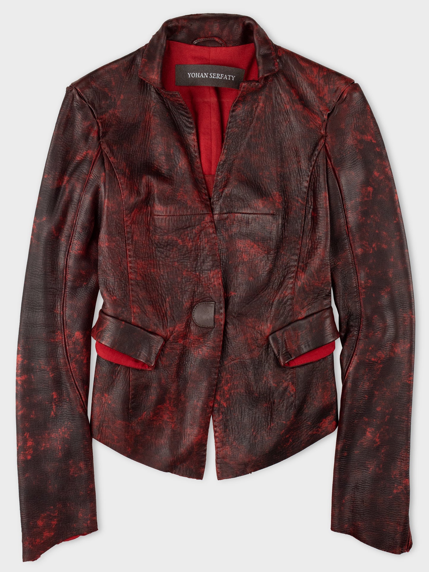 Yohan Serfaty - A/W 2009 - laser cut deer leather jacket - size 34