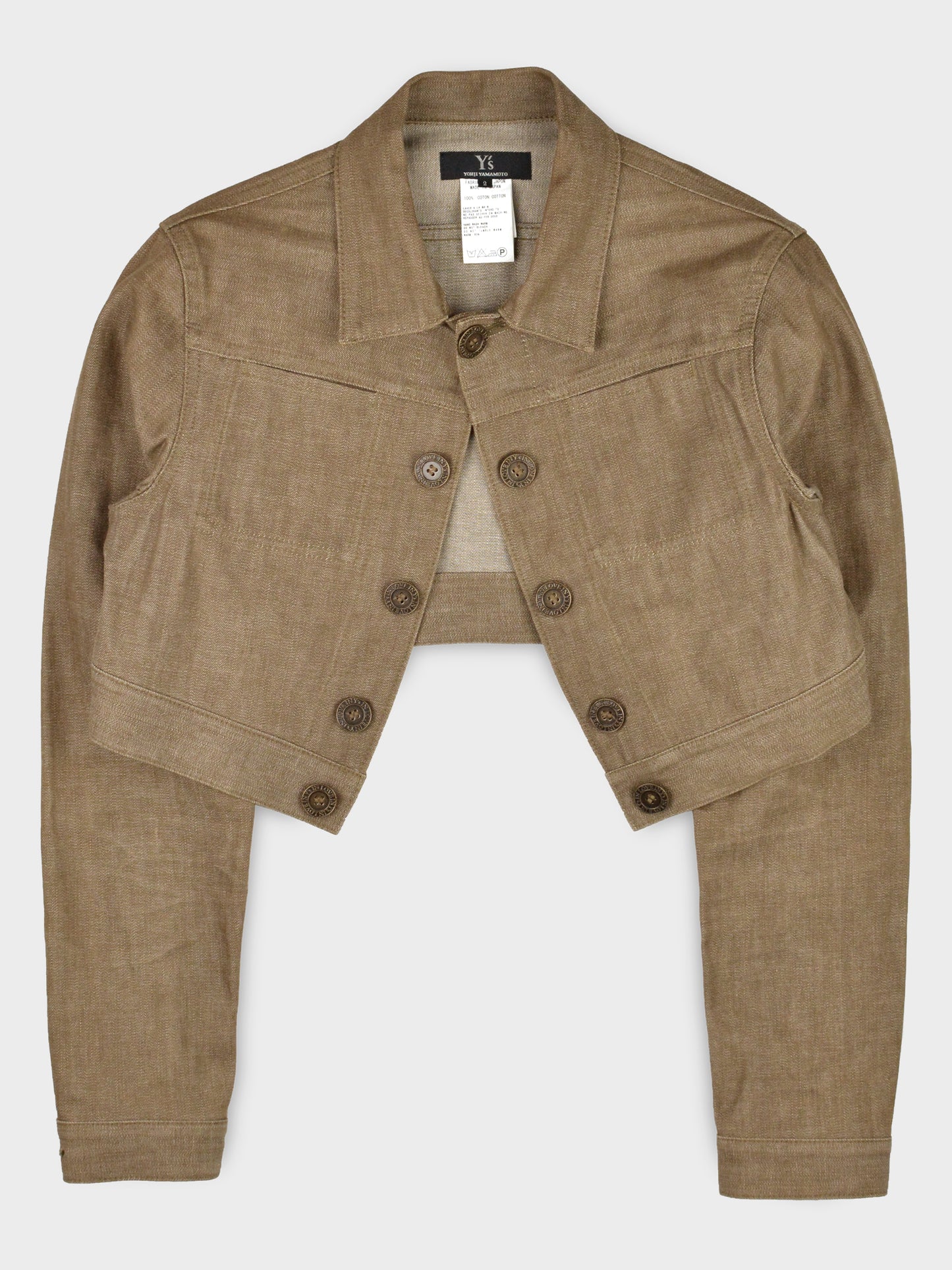 Y's by Yohji Yamamoto - S/S 2005 - Y's in Love cropped denim jacket - size 2