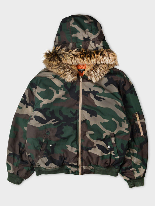 YEEZY Season 5 (2017) - camo hooded bomber jacket - size S