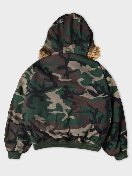 YEEZY Season 5 (2017) - camo hooded bomber jacket - size S