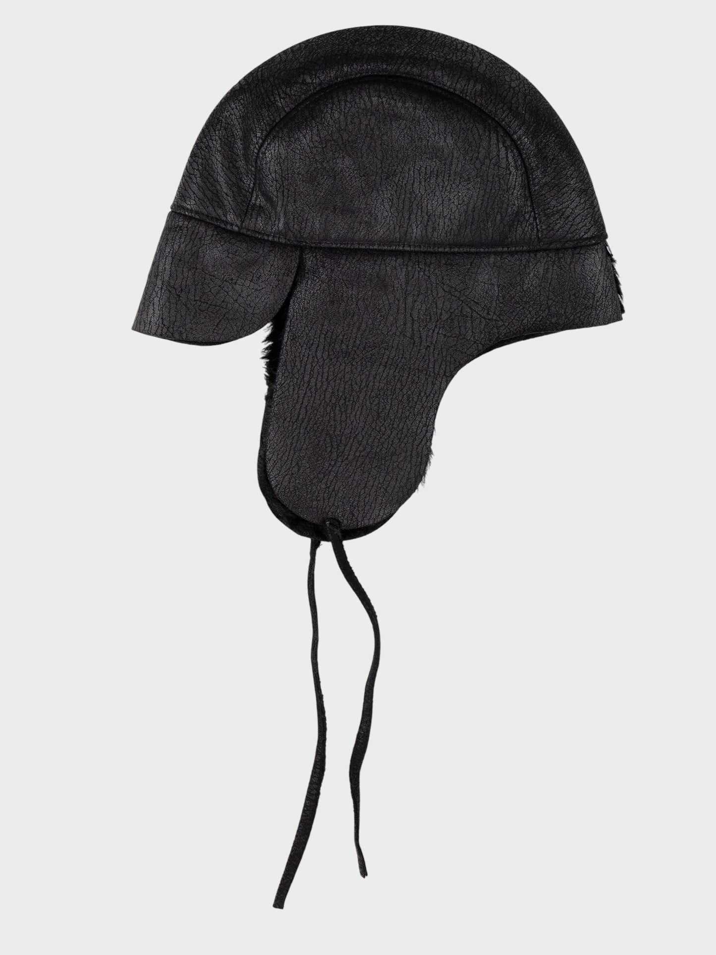 Gosha Rubchinskiy - A/W 2016 - faux leather chapka hat (black) - size M