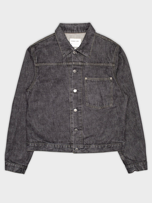 Helmut Lang - 2000s - Classic 1 Pocket denim jacket (dark grey) - size 48
