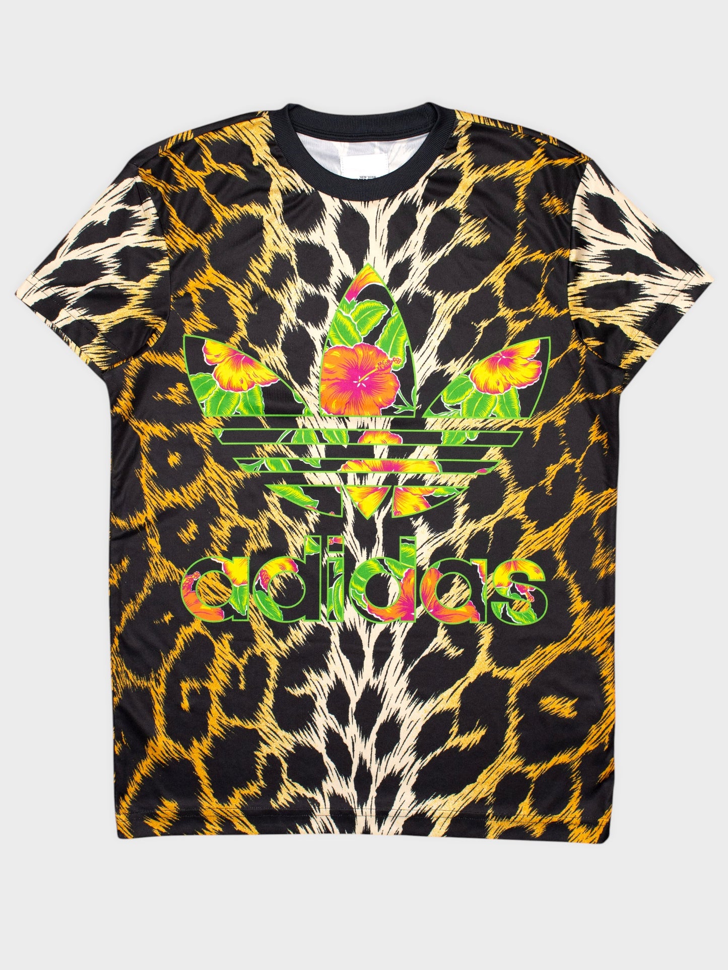 adidas Originals by Jeremy Scott - S/S 2014 - leopard print t-shirt - size M