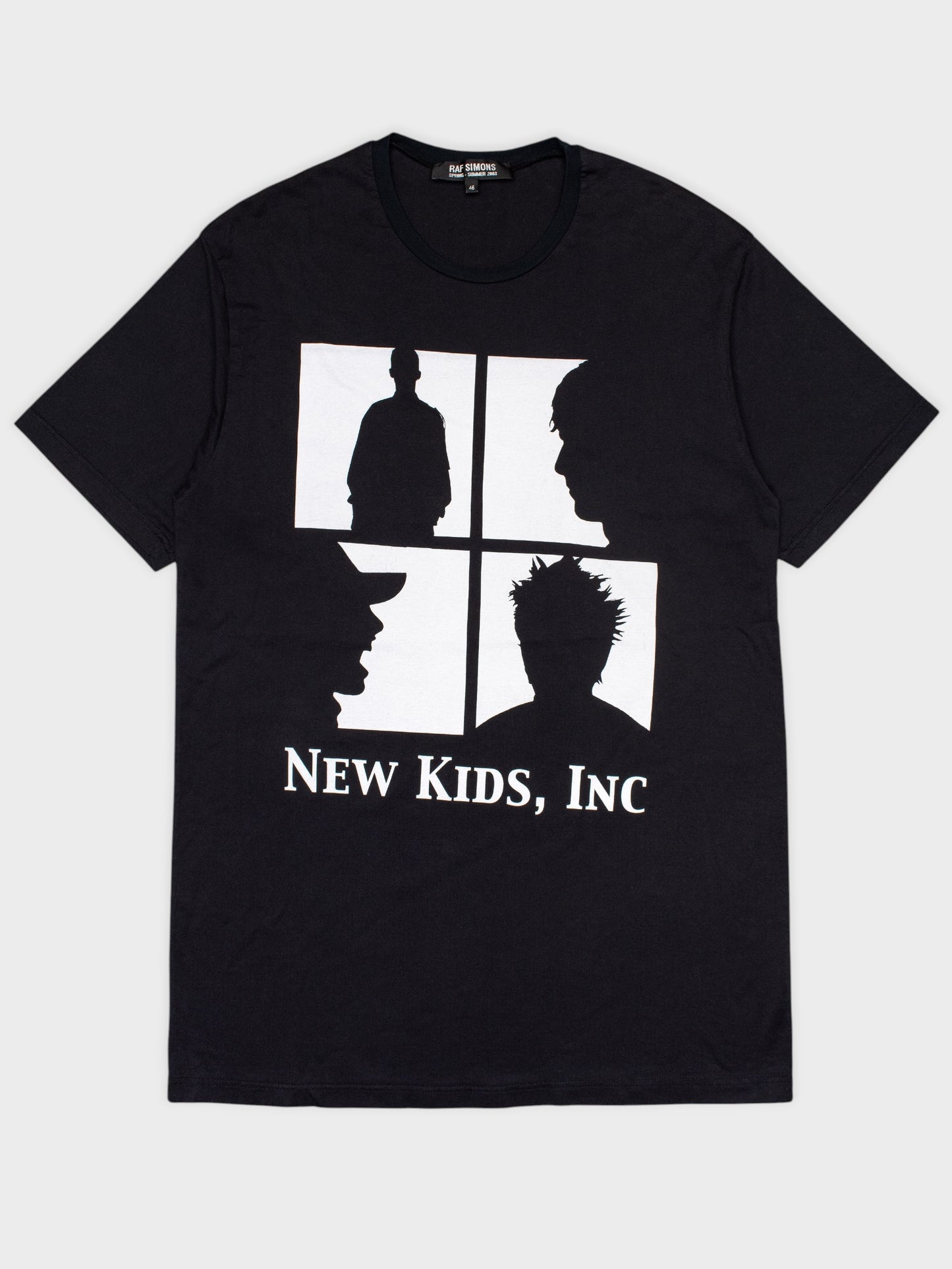 Raf Simons - S/S 2003 - "New Kids, Inc." t-shirt (black) - size 46