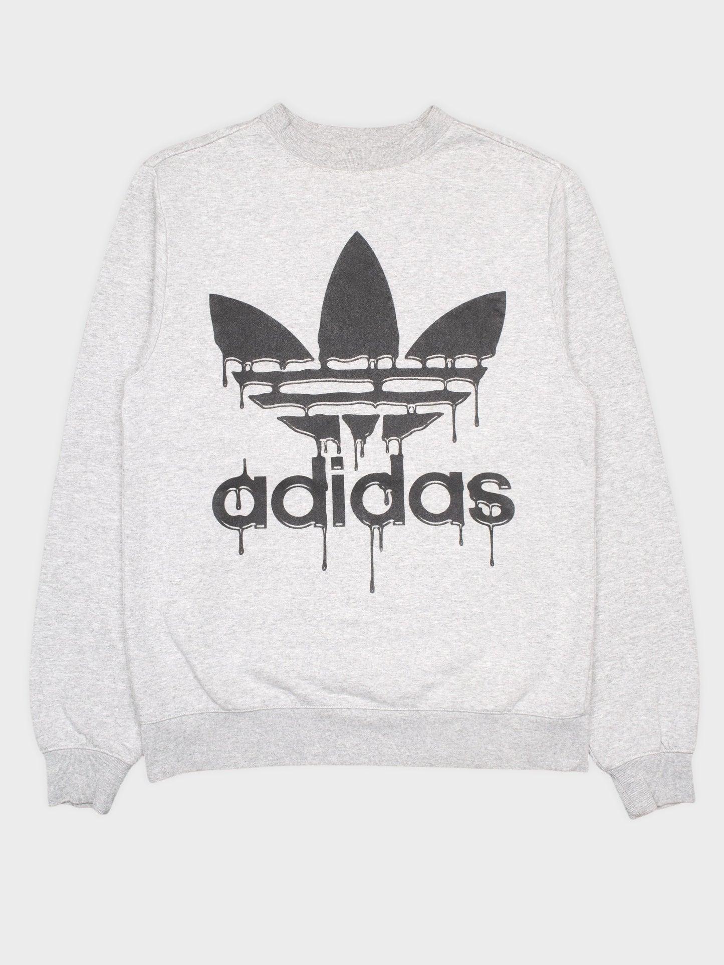 adidas Originals by Jeremy Scott - A/W 2010 - JS Melted Logo Sweatshirt (grey) - size S