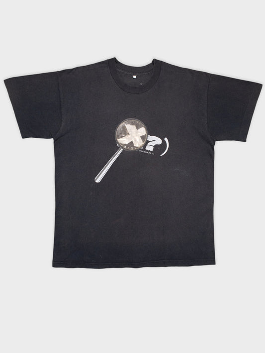 (X?) by Calugi e Giannelli - (vintage) - magnifying glass t-shirt - size L