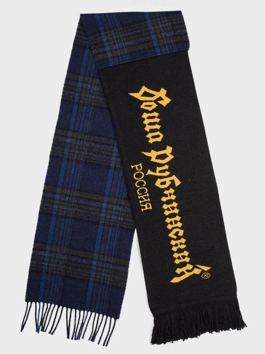 Gosha Rubchinskiy - A/W 2017 - hybrid scarf (black/blue)