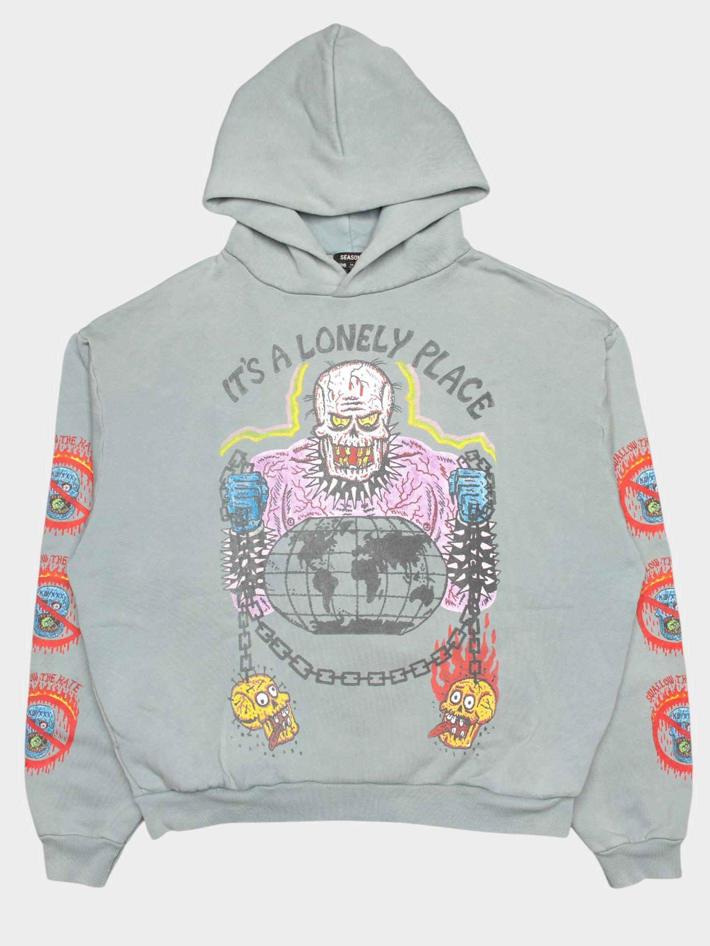 YEEZY Season 6 (2018) - Kanye West X XXXTENTACION hoodie (Glacier) - size M