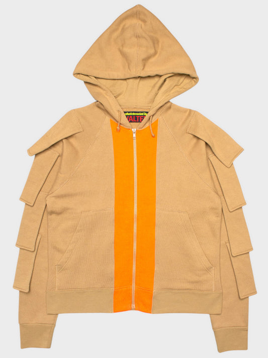 aestheticterrorists by WALTER - 2000s - zip-up hoodie with sleeve applications