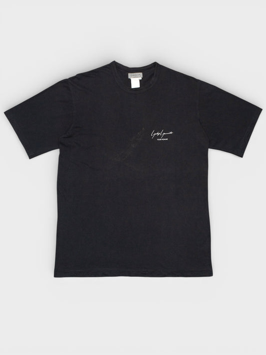 Yohji Yamamoto Pour Homme - (late 80's / early 90's) - oversized logo t-shirt - size M