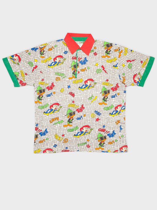 Jean-Charles de Castelbajac - 1990's - Tiny Toons print polo - men's size 52