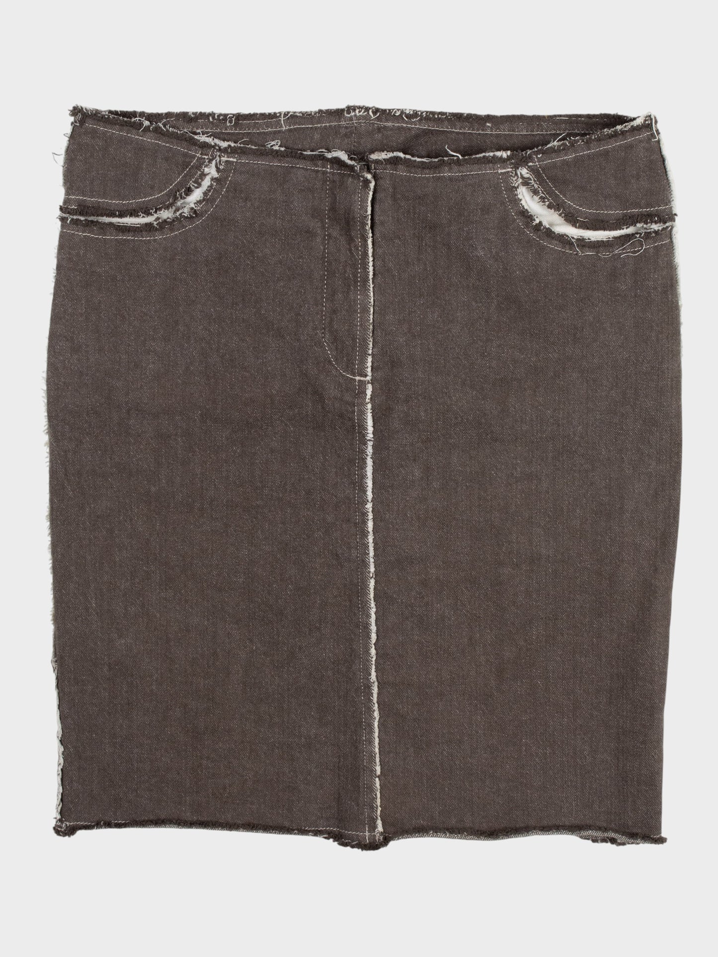 Maison Martin Margiela - A/W 2006 - Line 6 deconstructed denim skirt - size 38