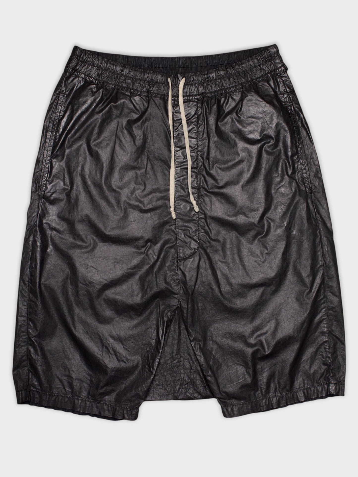Rick Owens DRKSHDW - waxed cotton shorts - men's size M