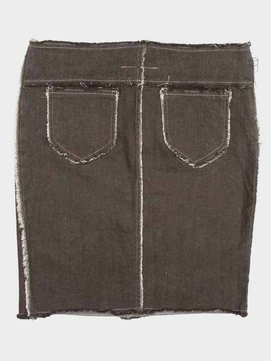 Maison Martin Margiela - A/W 2006 - Line 6 deconstructed denim skirt - size 38