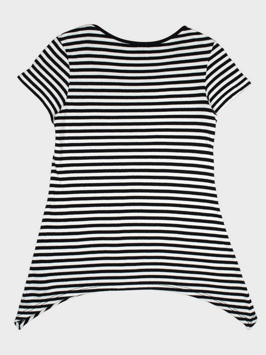 Y-3 - A/W 2012 - french terry striped t-shirt - women's size M