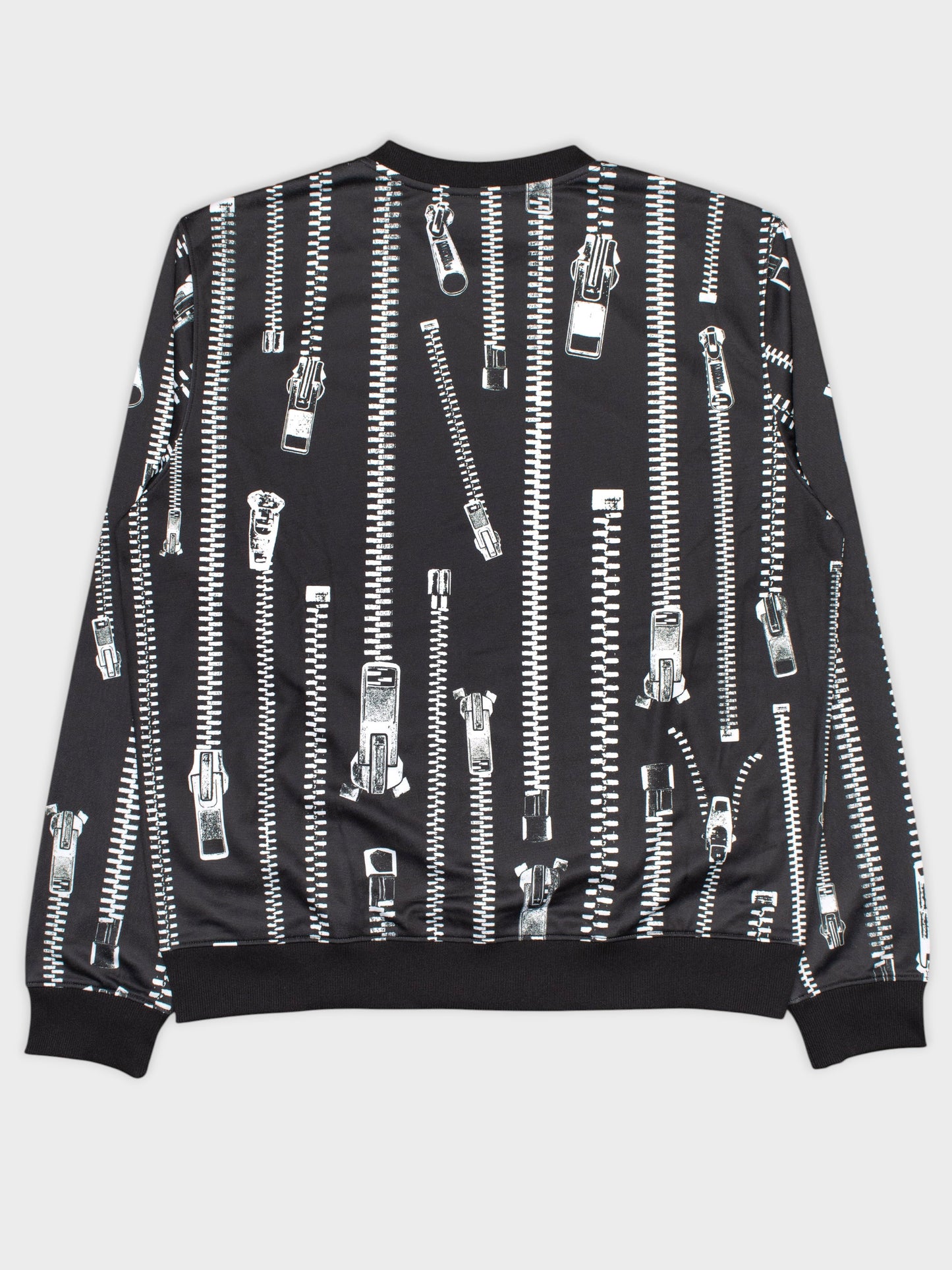 Moschino - S/S 2020 - trompe l'oeil zippers crewneck - men's size 52